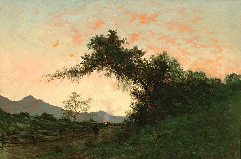 Jules Tavernier Marin Sunset in Back of Petaluma by Jules Tavernier China oil painting art